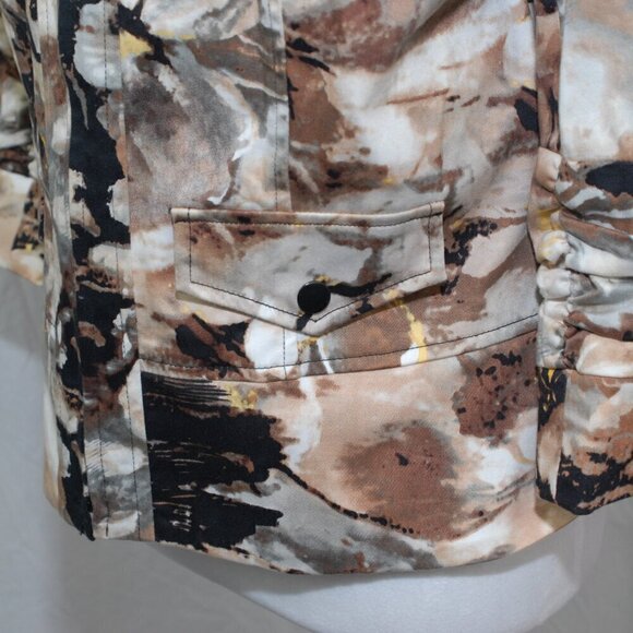 Coldwater Creek Size 8 Evening Jacket No Pockets Shoulder Pads Floral Dressy LNC - Picture 4 of 9